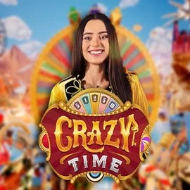 Crazy Time slot icon by Evolution, available at Cowboy Spin Casino