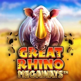 Great Rhino Megaways online game logo by Pragmatic Play on cowboyspin-casino.it