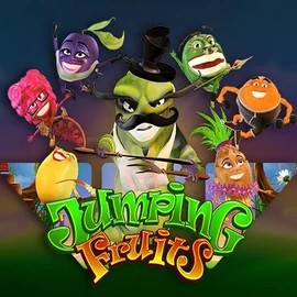 Jumping Fruits game by Wazdan – logo hosted on Cowboy Spin Casino