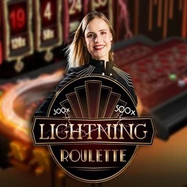 Lightning Roulette game by Evolution – logo hosted on Cowboy Spin Casino