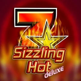 Sizzling Hot Deluxe slot logo by Novomatic at Cowboy Spin Casino